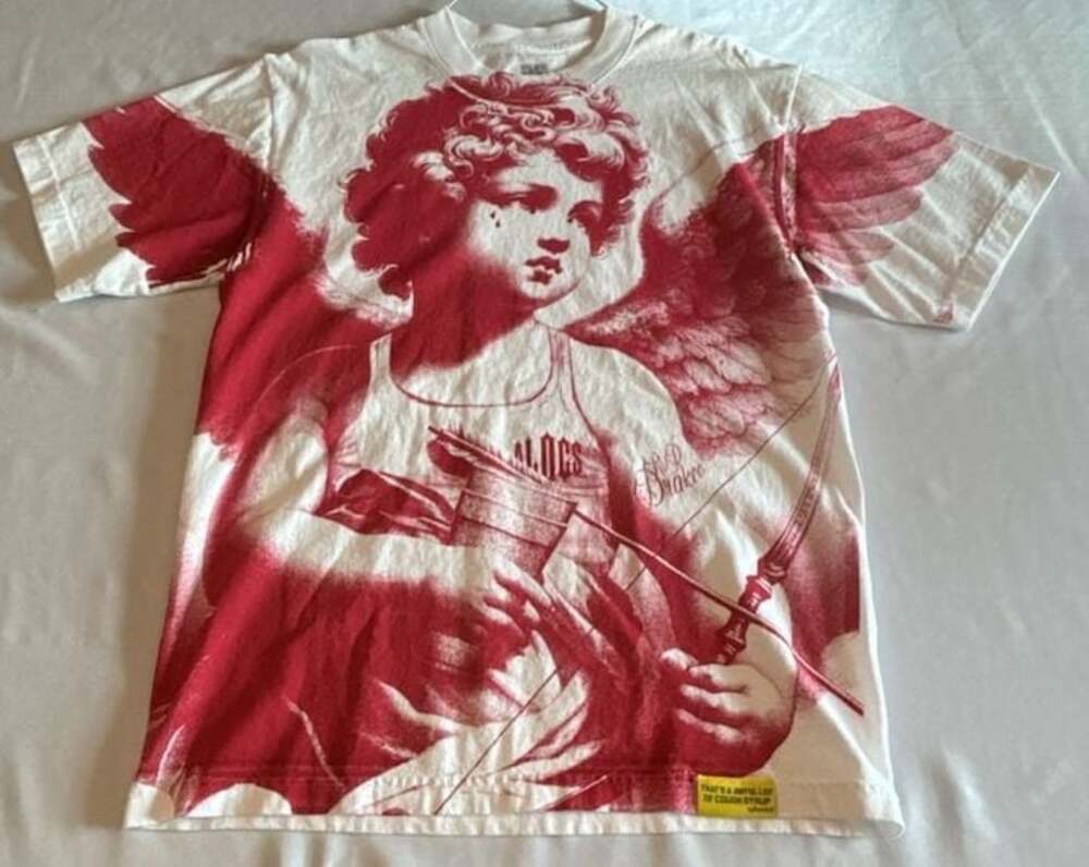 That's A Awful Lot Of Cough Syrup Cupid Tattoo T-Shirt White Size S